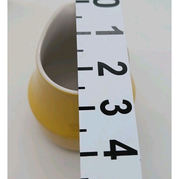 Mikasa Cera-Stone Creamer D1300 Daybreak Yellow Vintage MCM Japan - Picture 7 of 7